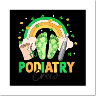 Podiatry Crew Shamrock Podiatrist St Patrick's Day Posters and Art